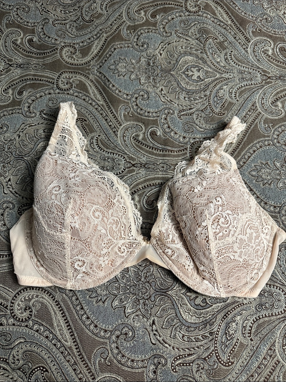 ThirdLove Lace Underwire Bra in cream. 36E